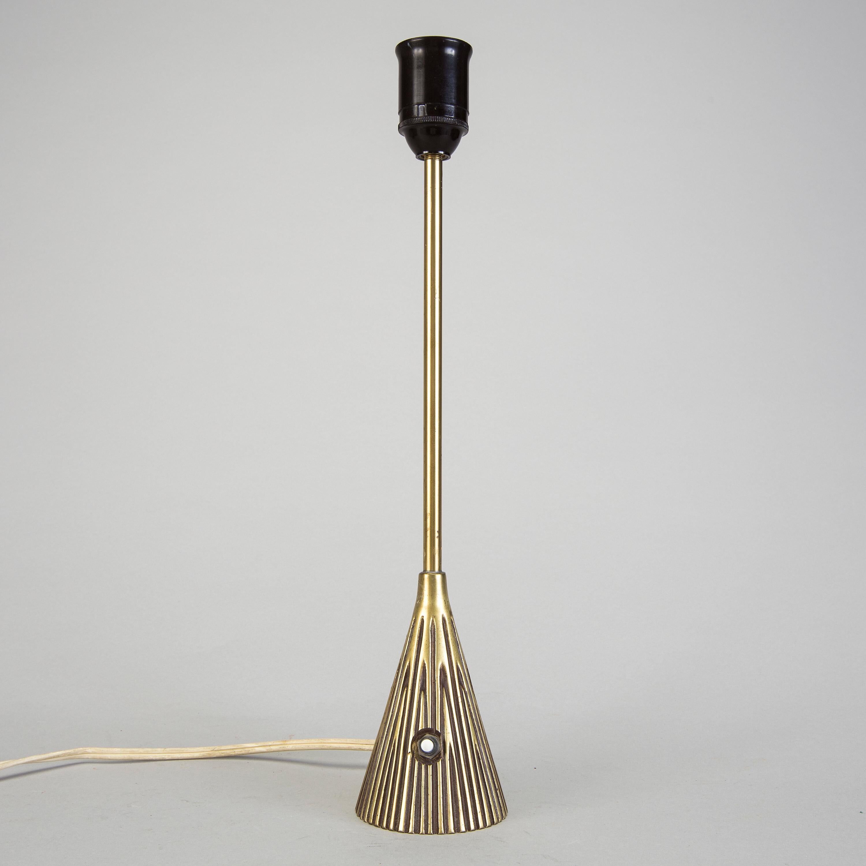 ASEA lamp in cast bronze by Sonja Katzin, Sweden, 1960