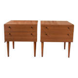 Pair of modernist 3K Mobel bedside tables