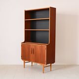 Vintage bookcase with sliding shelf