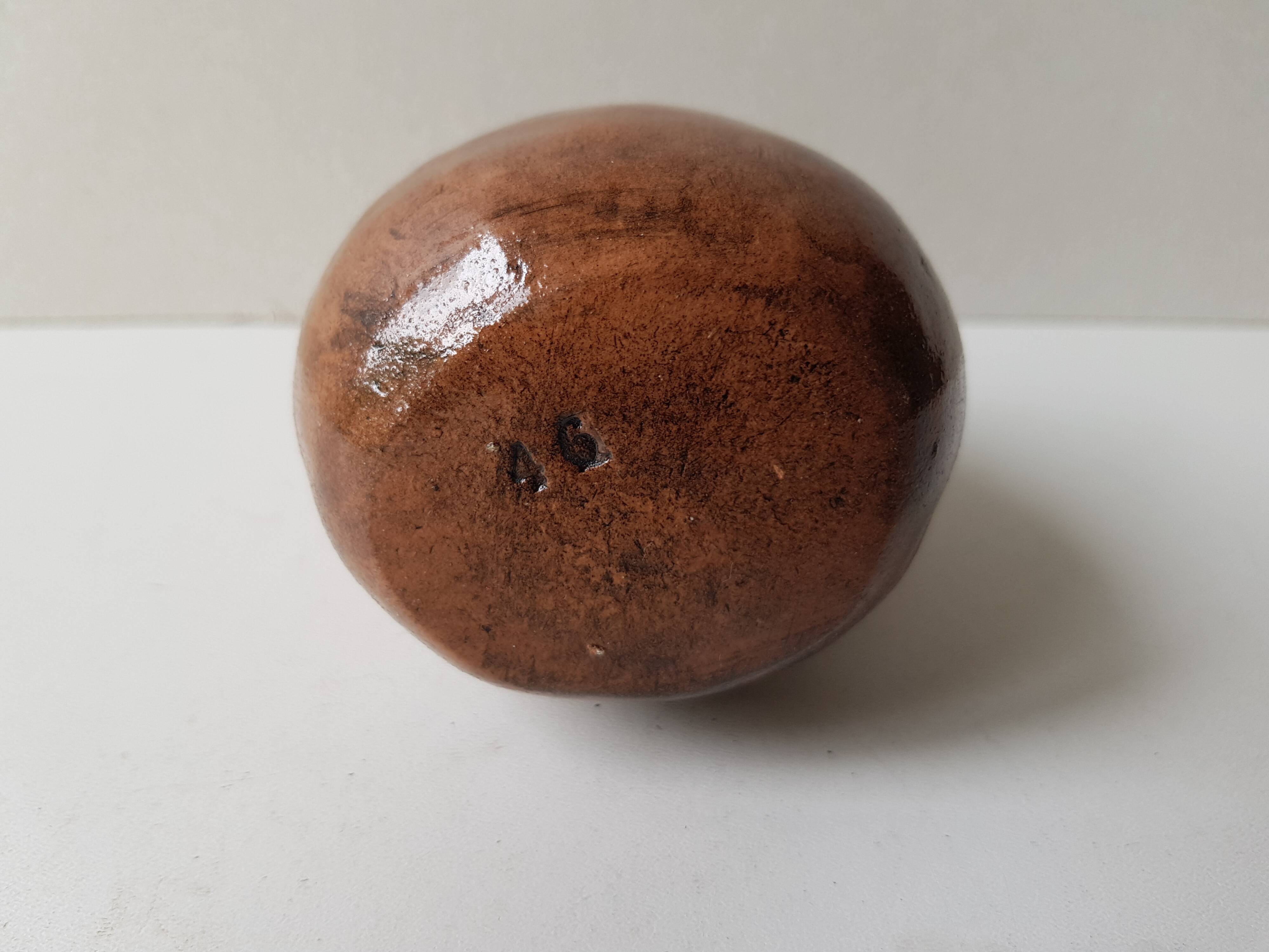 Ceramic owl sculpture, signed Nani in Aix in 1983