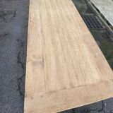 Renovated extendable farmhouse dining table in solid oak, 19th century, 200-300cm.