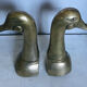 Pair of brass book ends 21cm