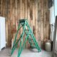 Escabeau vintage patine verte