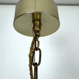 Sciolari 9 lights slight gilded chrome and perspex Chandelier model Ice, Italy 60s