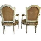 SET OF ARMCHAIRS LOUIS XVI PERIOD gendarme hat 18TH
