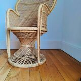 Fauteuil Emmanuelle en osier