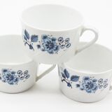 Lot of 3 porcelain cups limoges B-C