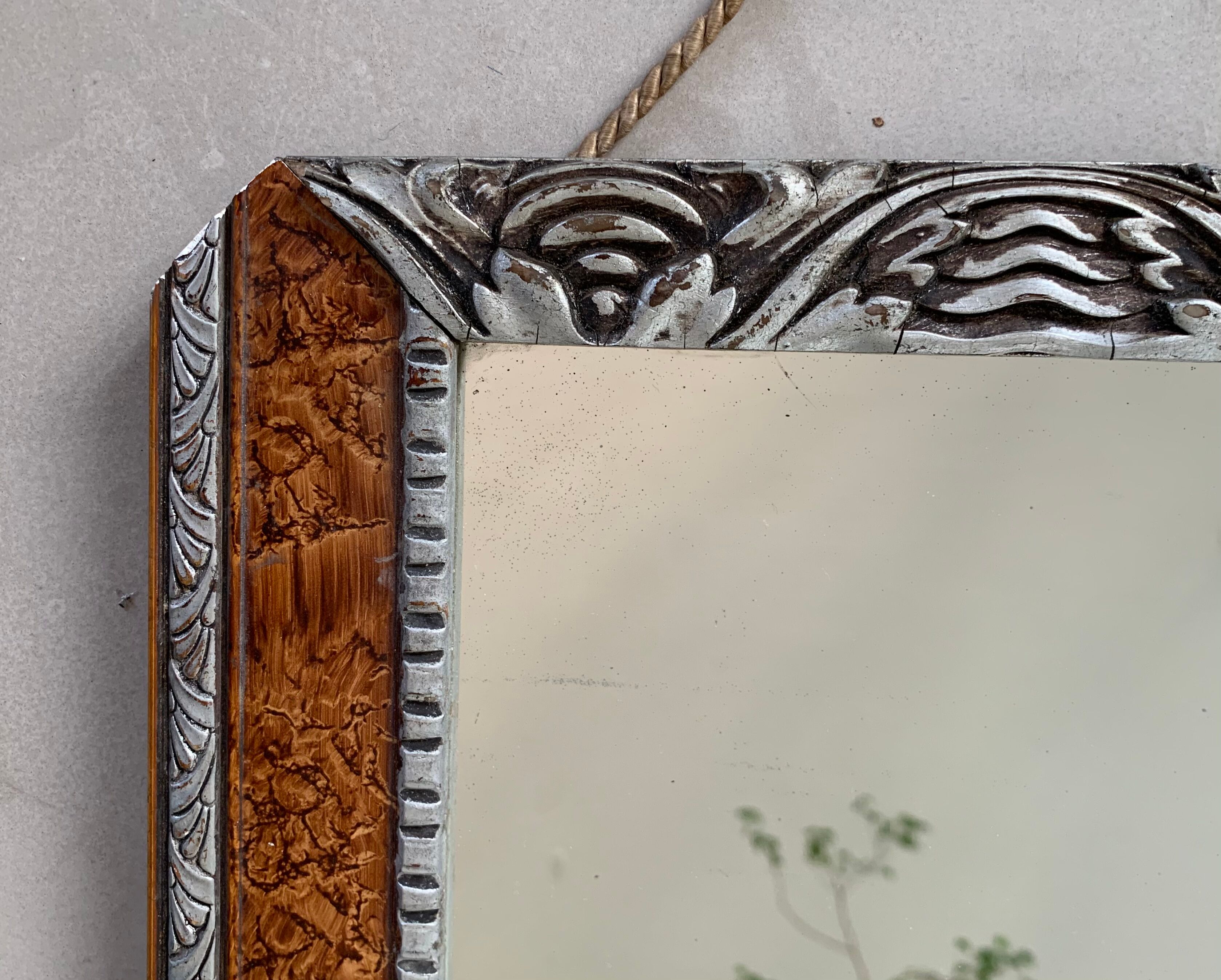 Art deco wall mirror