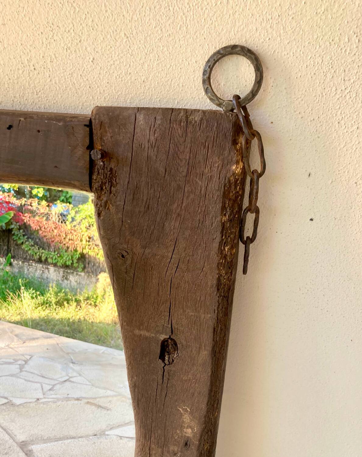 Folk art mirror