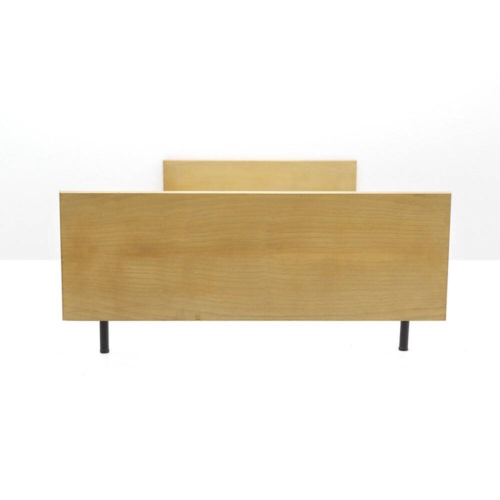 Single bed frame in ash, 1950s.