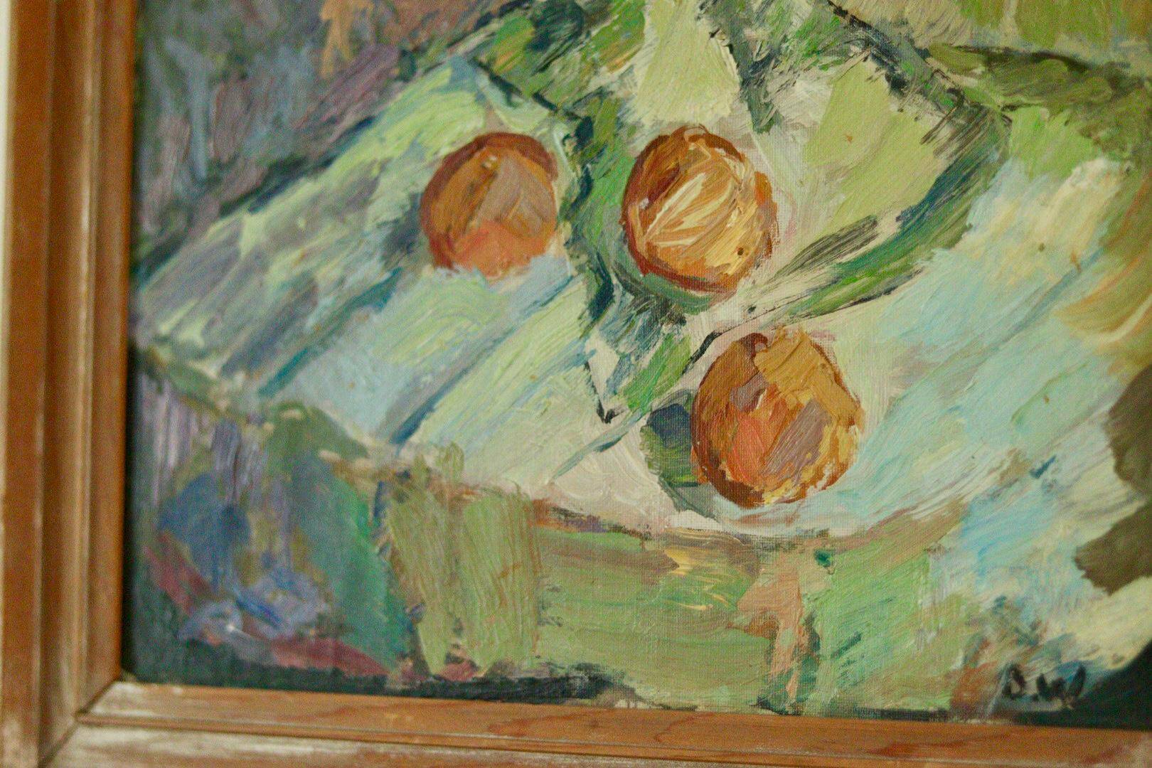 "Still Life with Fruits on a Table" by Bertil Wallman