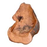 Empty carved wooden pocket