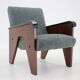 Fauteuil en chêne des années 1960, Tchécoslovaquie