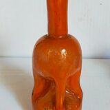 Trio of vintage blown glass soliflore vases