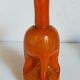 Trio of vintage blown glass soliflore vases