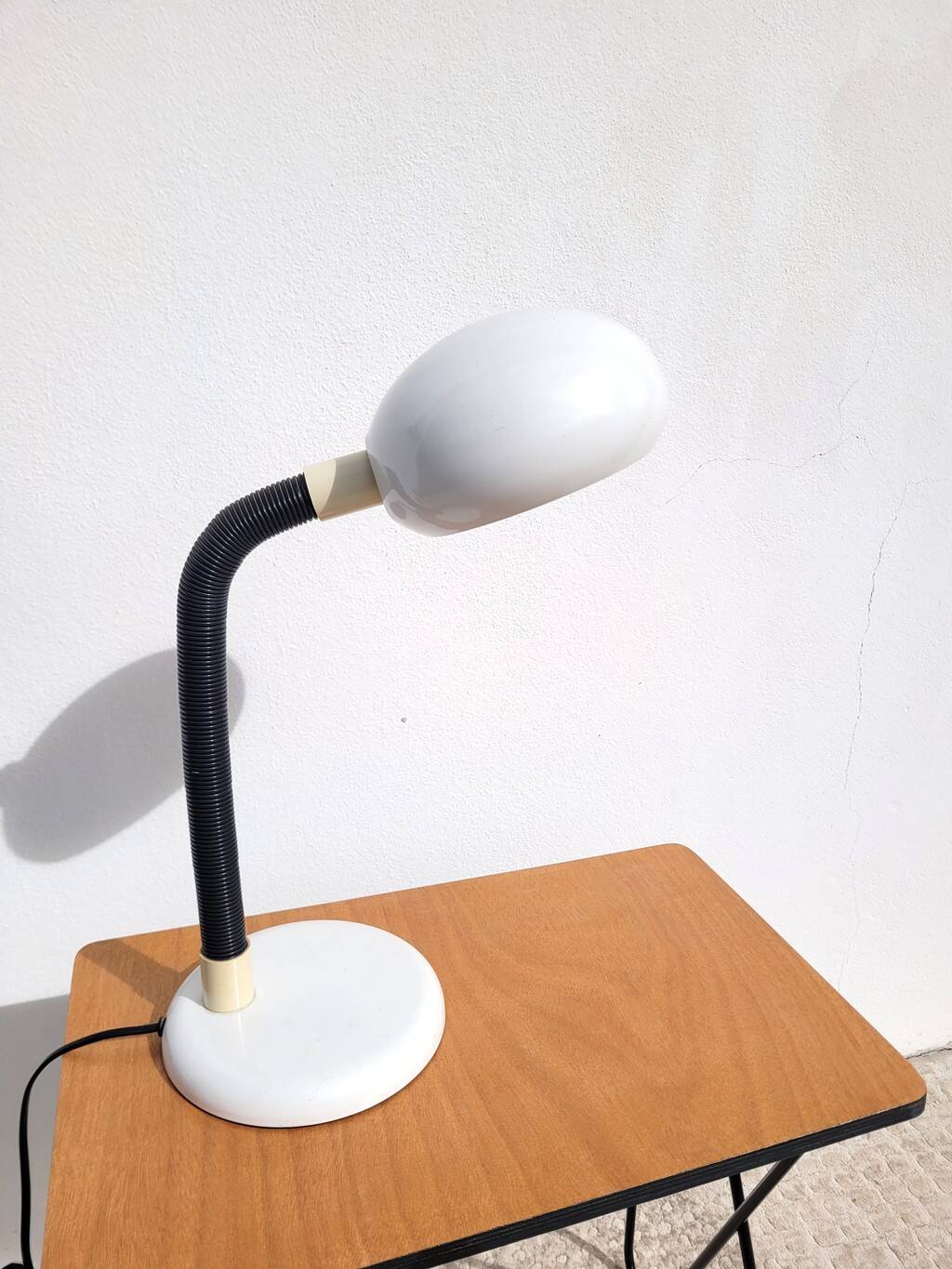 Lampe flexible blanche, années 80