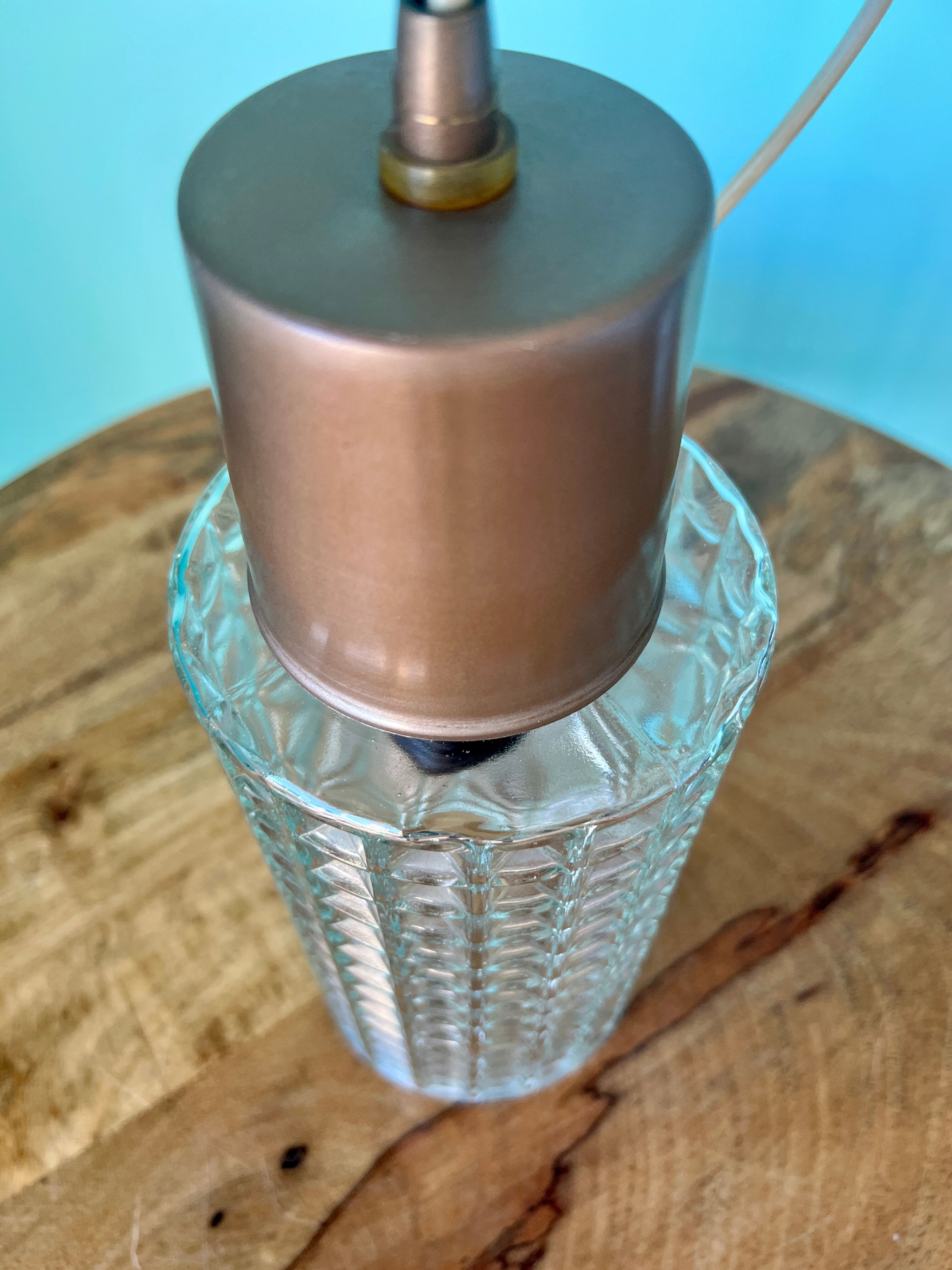 Vintage ceiling lamp / Mid century lamp from 1960s / ceiling pendant shade lamp