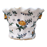 Bouquetière murale pique-fleurs porcelaine