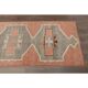 1970s Turkish Oushak Handmade Wool Cotton Orange Runner Rug 102x381