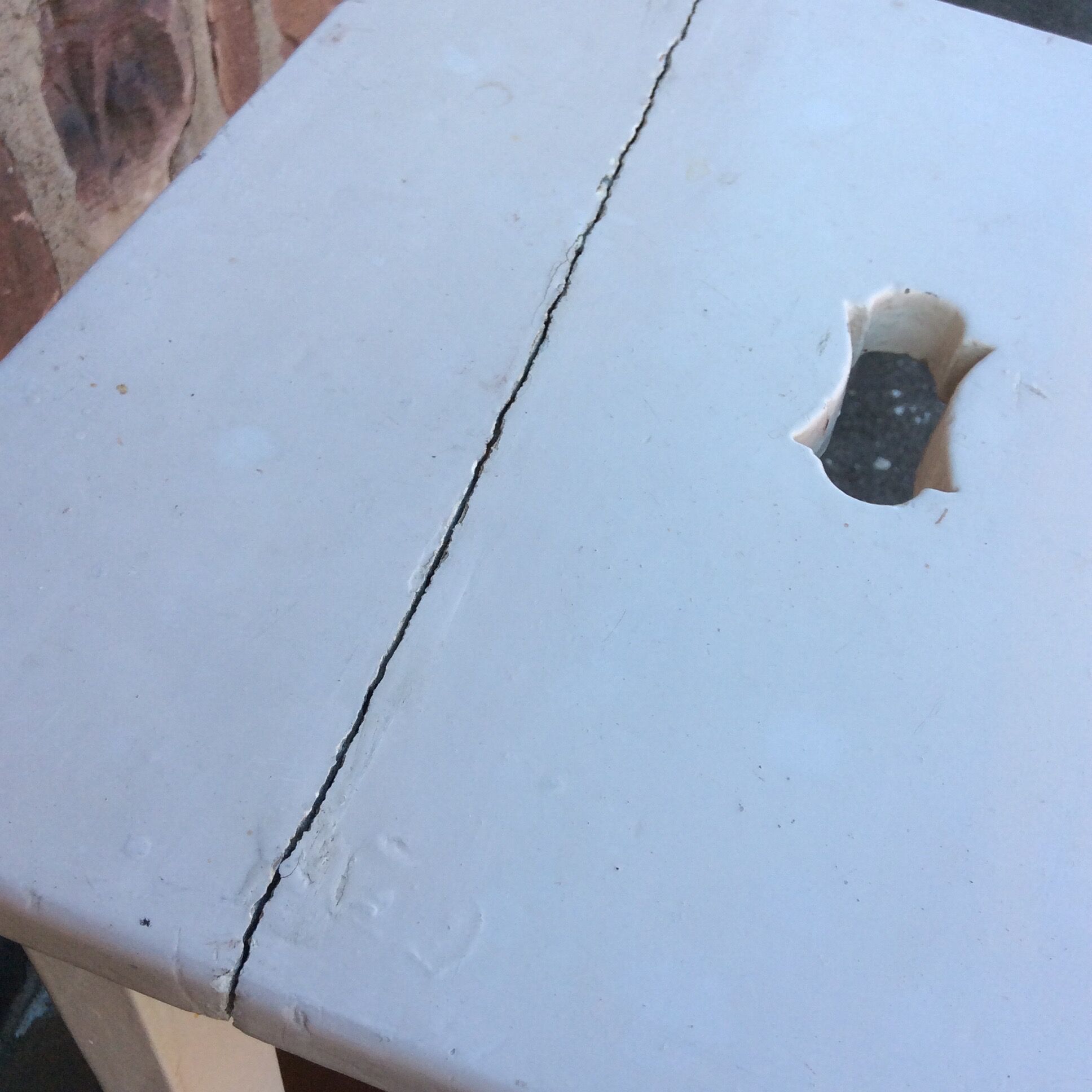 Rustic shabby chic stool 1950