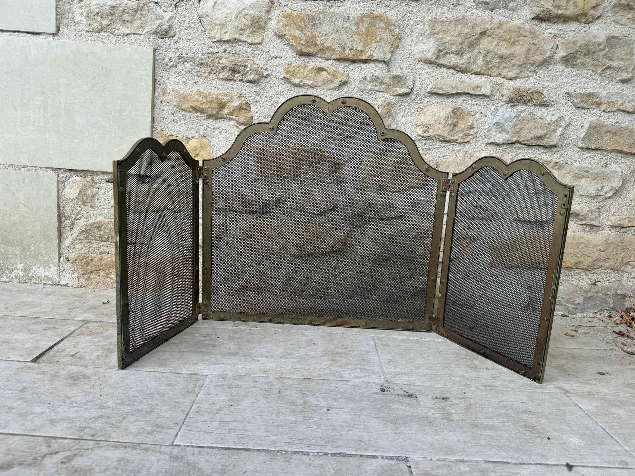 Brass Fireplace Screen
