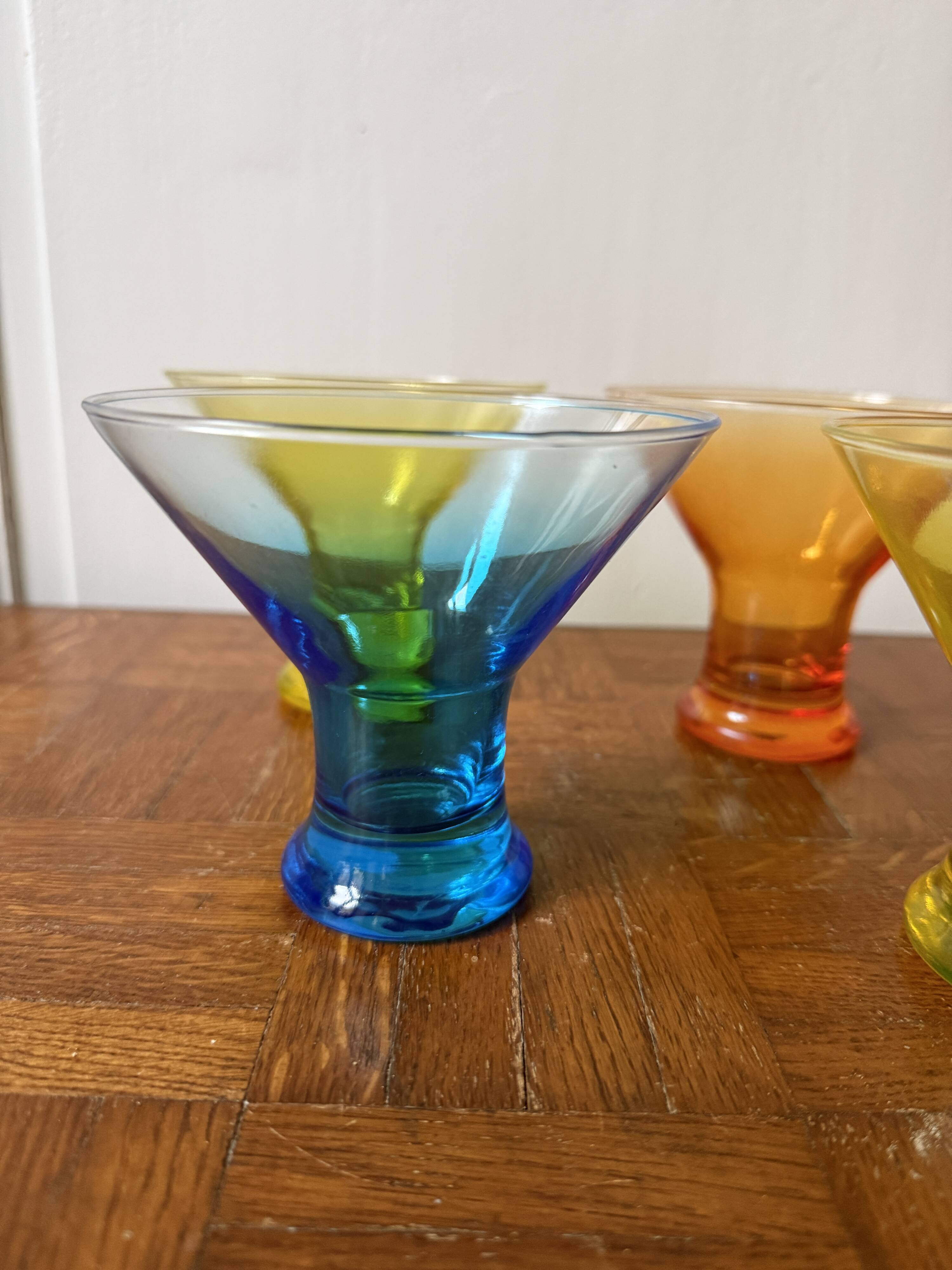 Set of 5 coloured dessert bowls Luminarc