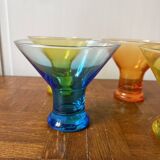 Set of 5 coloured dessert bowls Luminarc