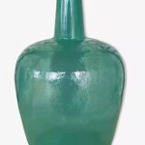 Dame-jeanne en verre bleu-vert