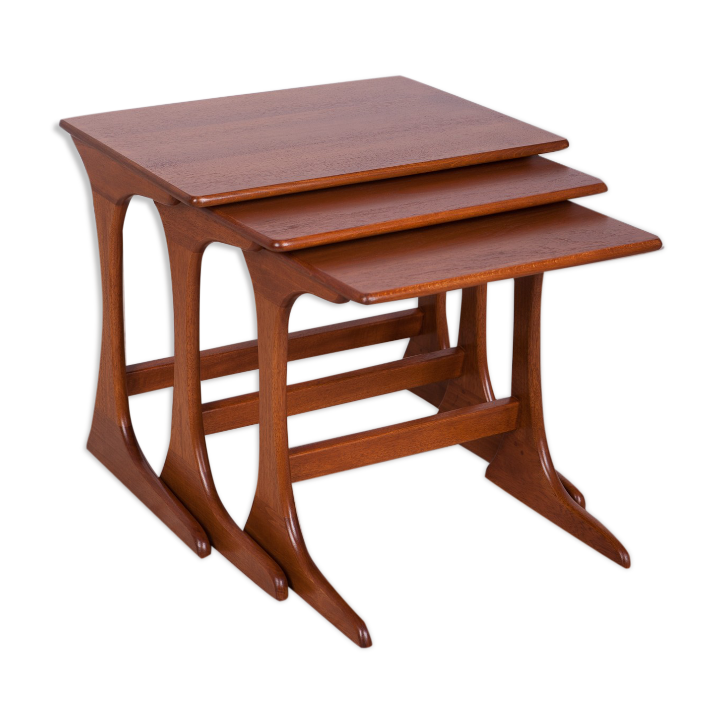 Teak pull out tables by V. Wilkins for G-Plan, 1970s