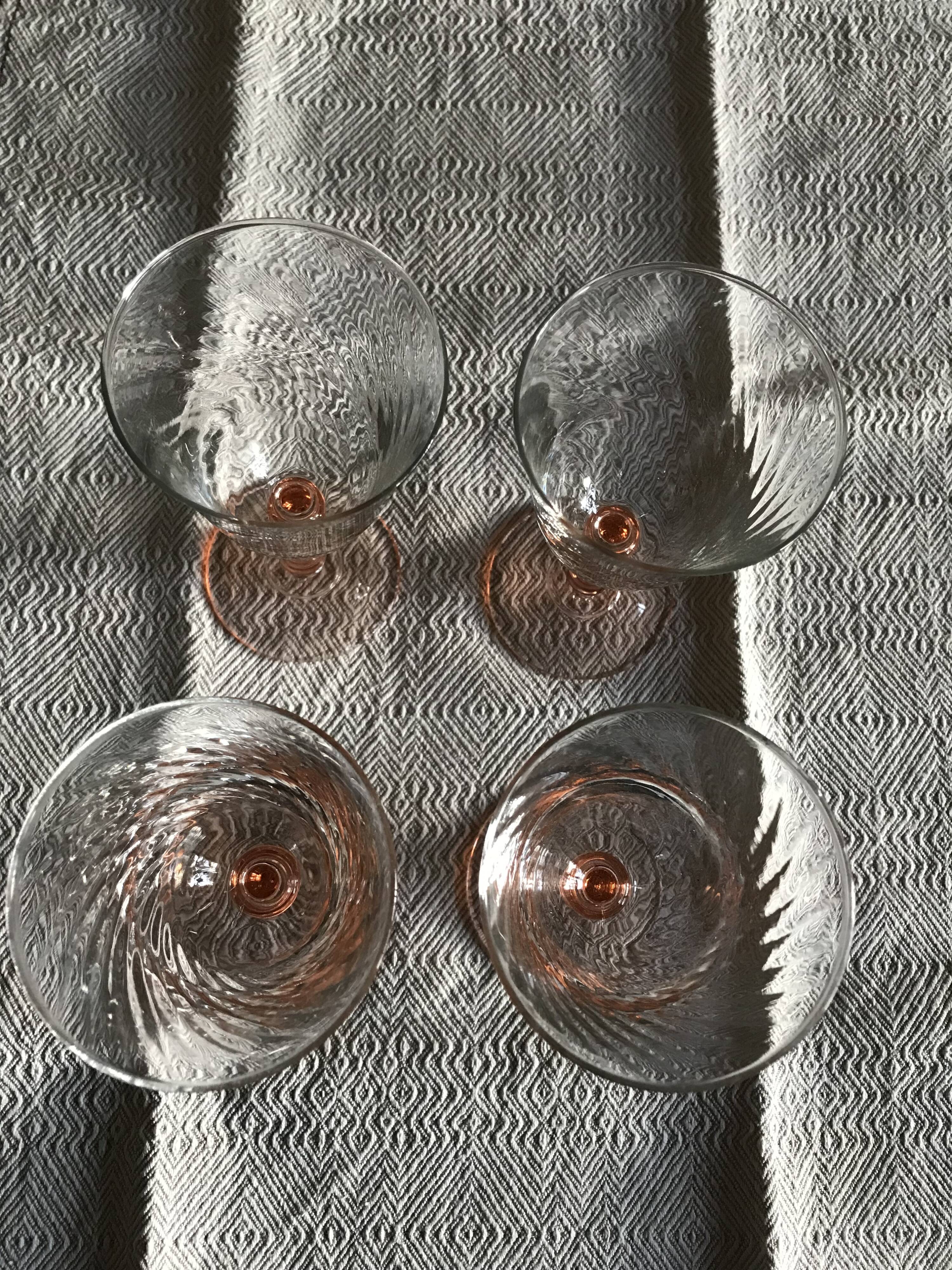 Vintage foot glasses year 70
