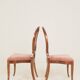 Dining chairs set of 6 powder pink medallion