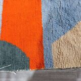 Tapis en laine pure motifs colorés taille 100 x 200 cm