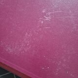 Burgundy leather underhand for office by l'aurige