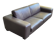 Canapé 3 places de luxe en cuir marron chocolat Roche bobois 235cm