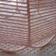 Braided pink cotton lampshade