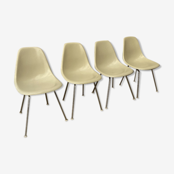 4 DSX chairs by Ray & Charles Eames for Herman Miller 1970