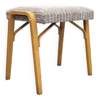 Tabouret Mid-Century en Bois Courbé par Ludvík Volák pour Dřevopodnik Holešov, 1960s