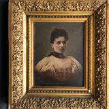 Table: Portrait of a young woman