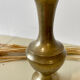 Engraved brass vase