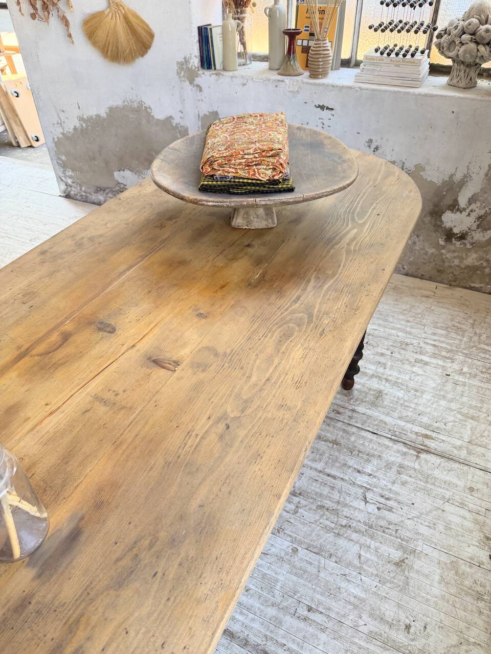 Oval farmhouse table 250cm pine