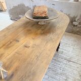 Oval farmhouse table 250cm pine