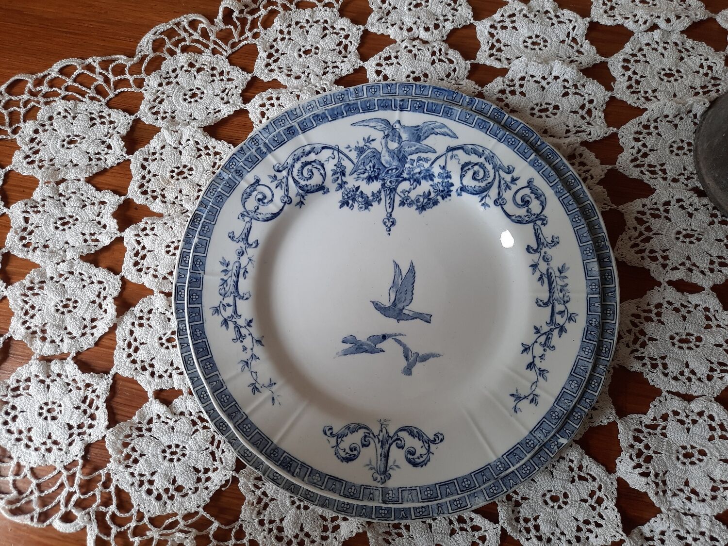 Plate gien marie Antoinette