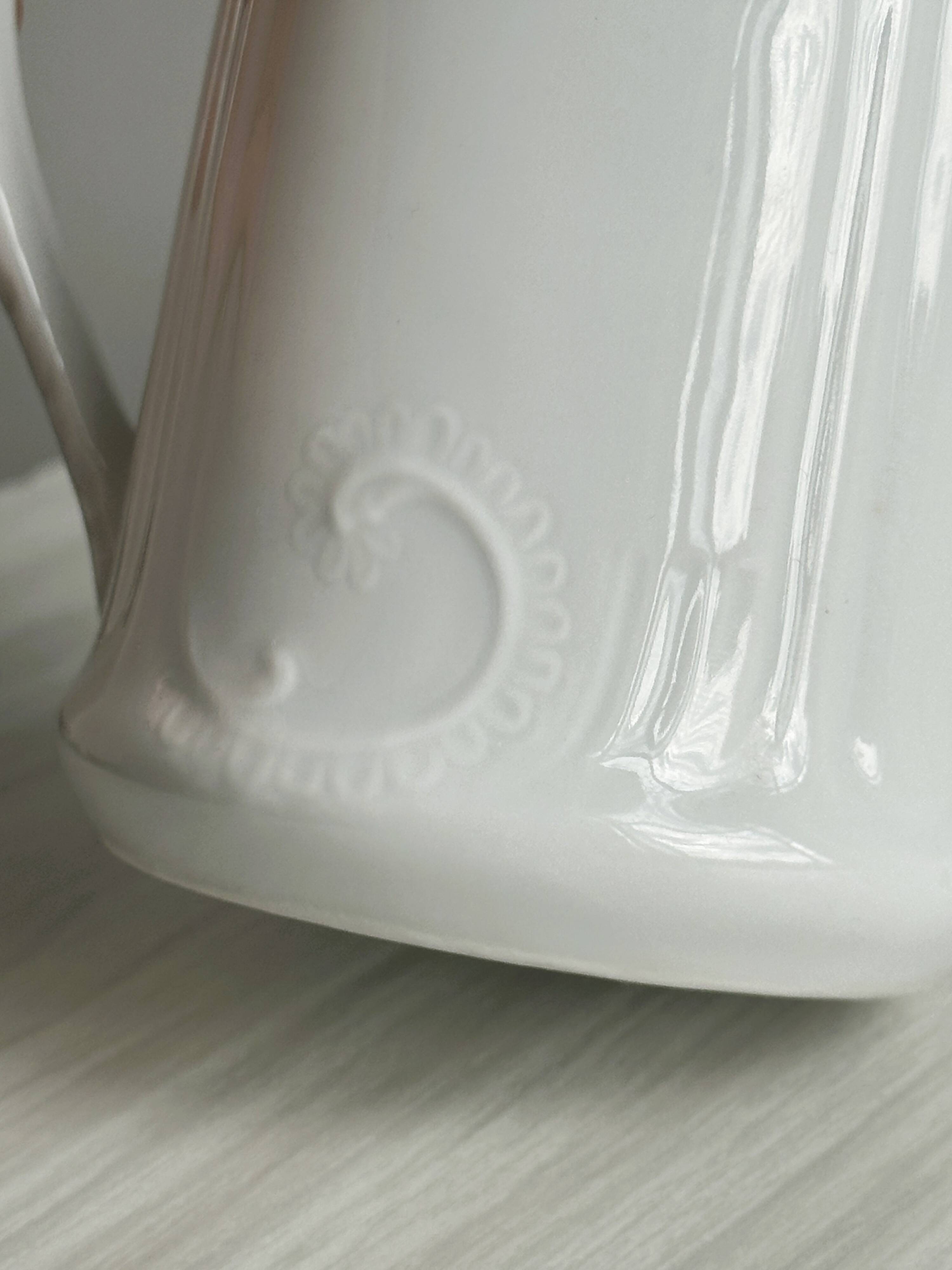 White porcelain milk jug