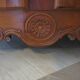 Rustic buffet Louis XV-Regency-jointed-massive wood-snail feet
