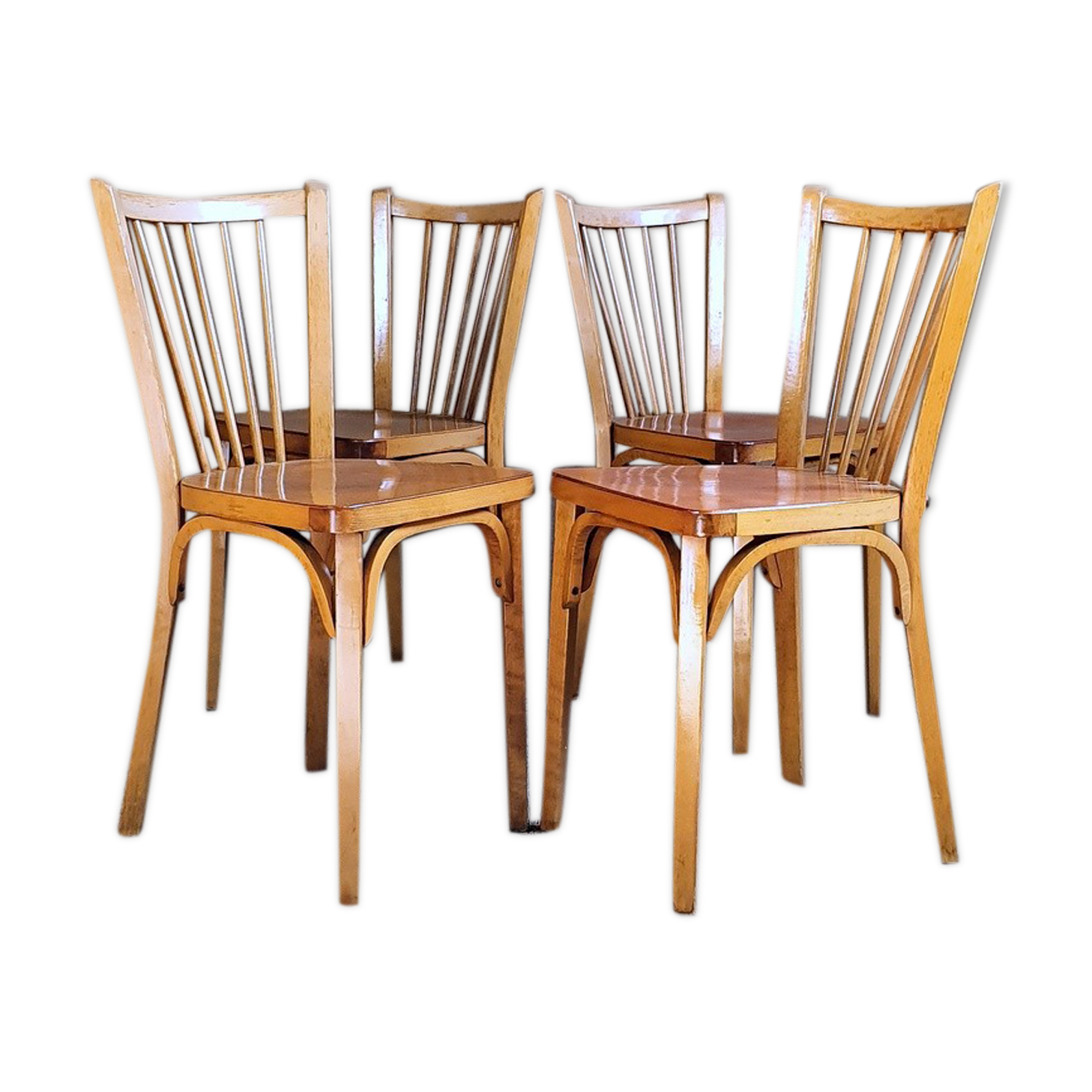 4 chairs bistro baumann no.53