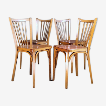 4 chaises bistrot baumann n°53