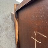 Vintage carved wooden bedside table