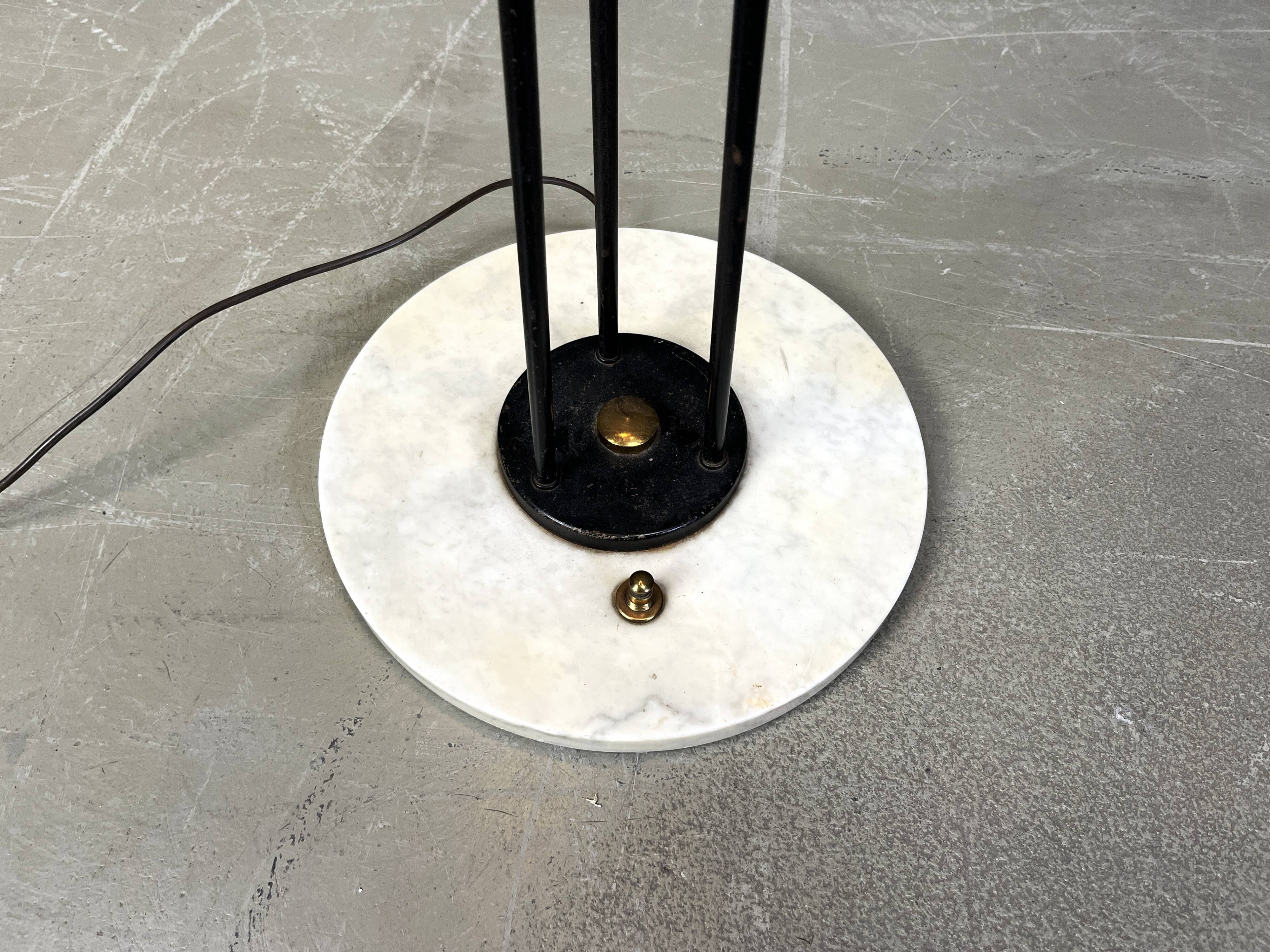 Mid century italian floor lamp attr. to Stilnovo, 1950s