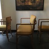 Bench set and pair of Gustave Siegel chairs for J & J Kohn - Viennese Secession