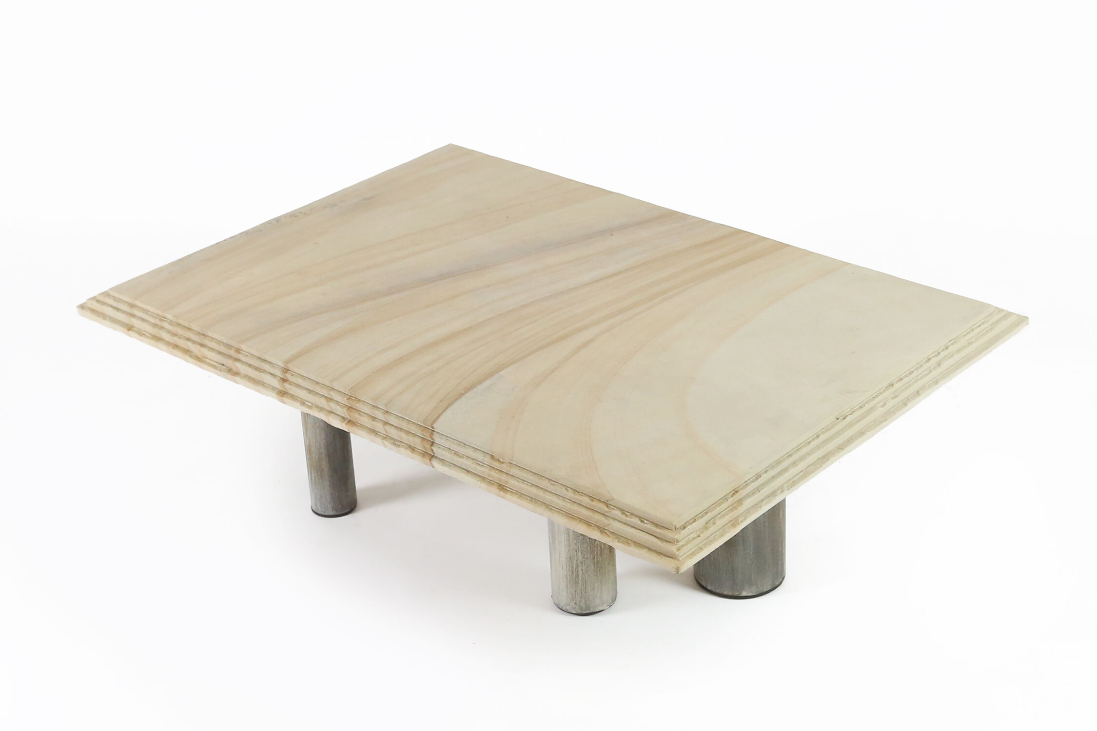 Brutalist Coffee Table by Pia Manu, Belgium, 1970s